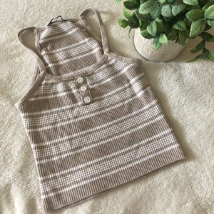 🤎Knit Striped Crop🤎